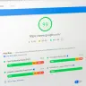 Speedometer graphic representing website performance