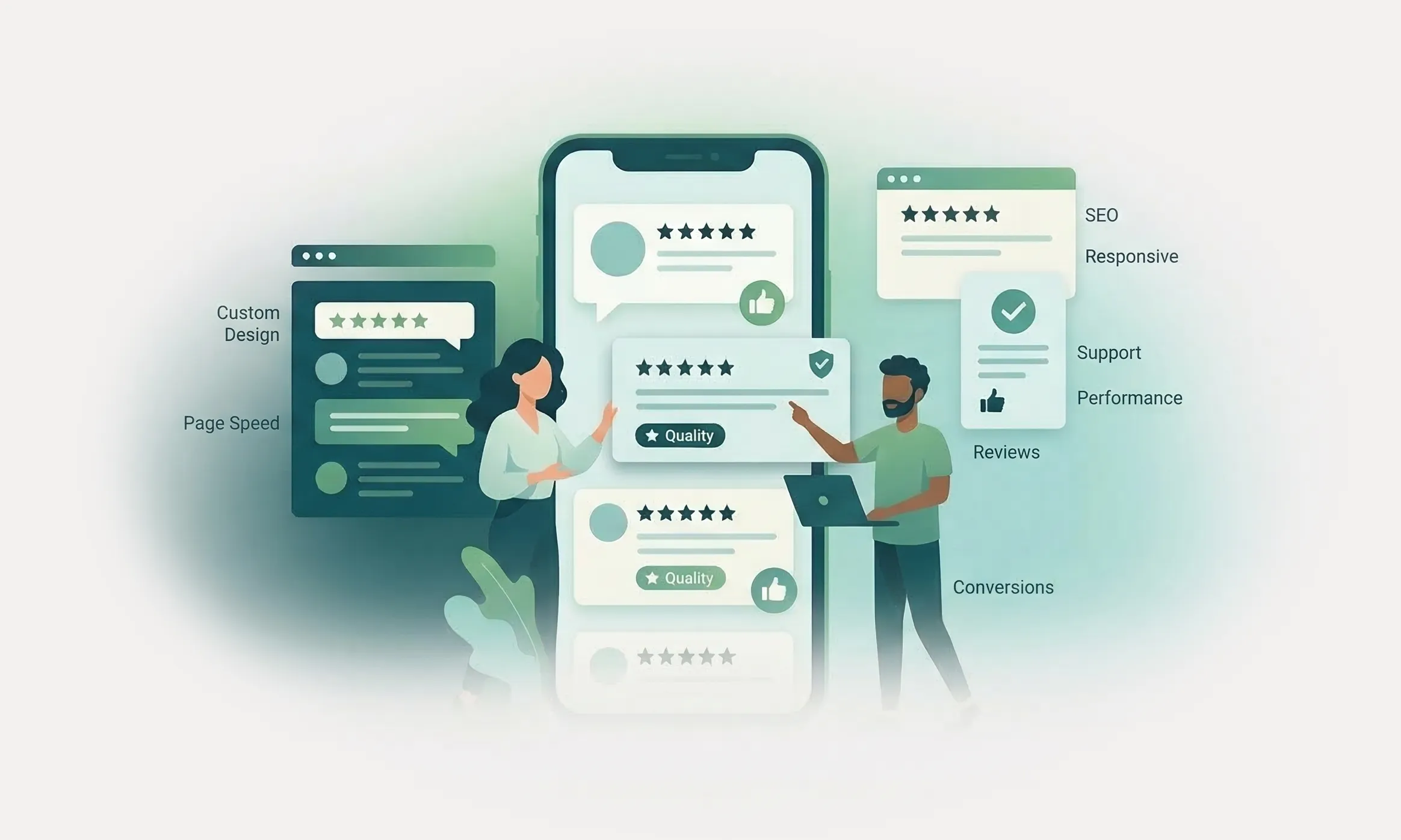 Reviews graphic